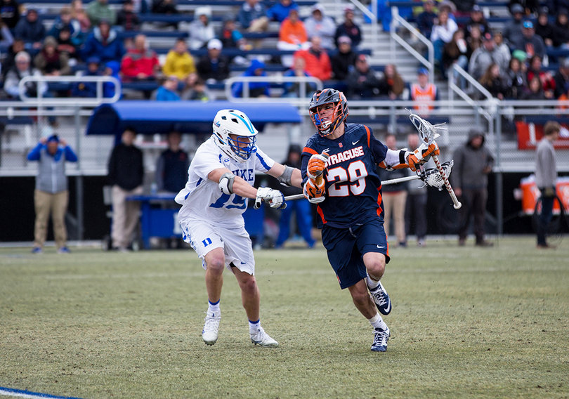 Stephen Rehfuss starred for Syracuse on Saturday, scoring two goals and adding three assists.