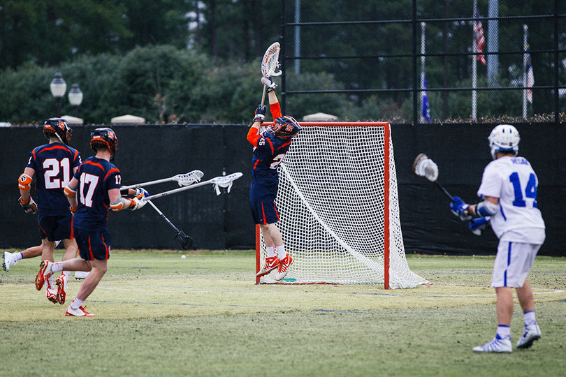 Madonna's 13 saves were almost equivalent to the 14 goals he allowed to the Blue Devils.