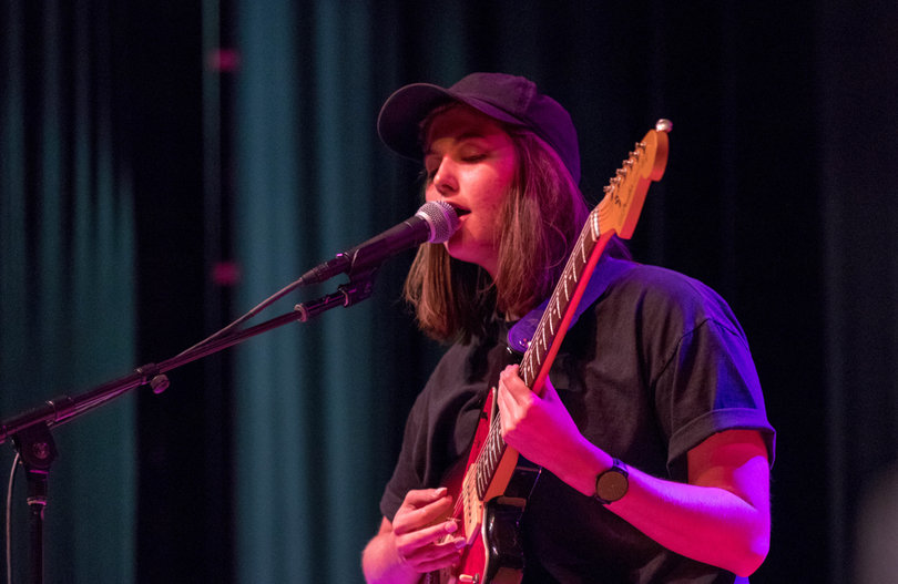 SALES' Lauren Morgan is the principal songwriter for the band. Its sound is highlighted by her vocals and guitar-playing.