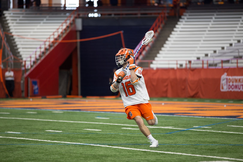 Ryan Simmons picked up one groundball, shot once and caused a turnover. 