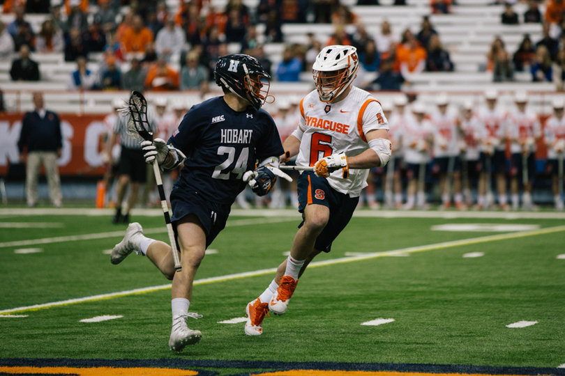 Hobart scored on its first possession but didn't score again in the first half. 