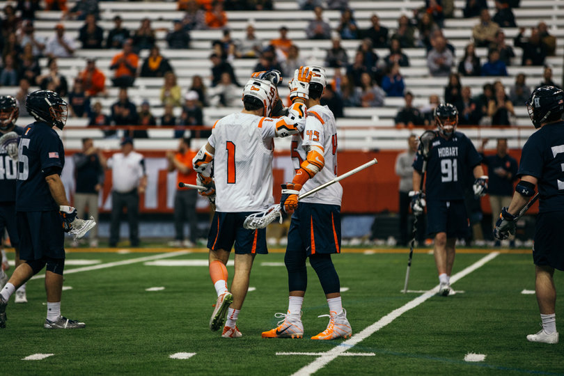 Bradley Voigt scored for the fourth straight game. 