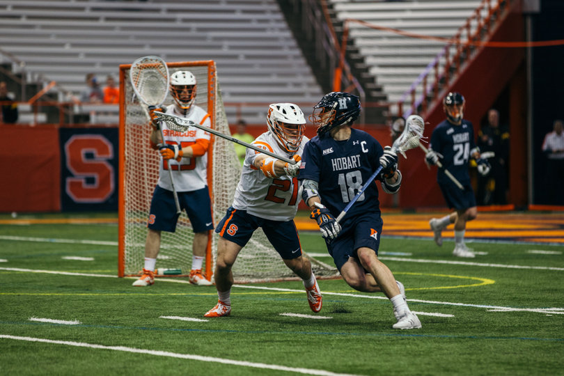 Syracuse's defense held Hobart to four goals, tying the lowest mark of any Orange opponent this season. 