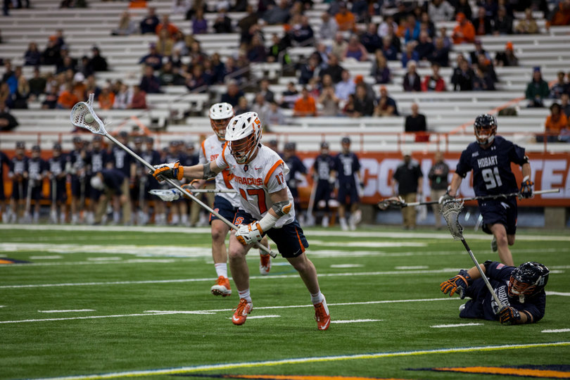 Syracuse won eight of 18 faceoffs against a Top 10 faceoff unit. 