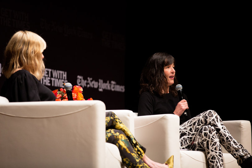 The event was live-streamed through The New York Times.
