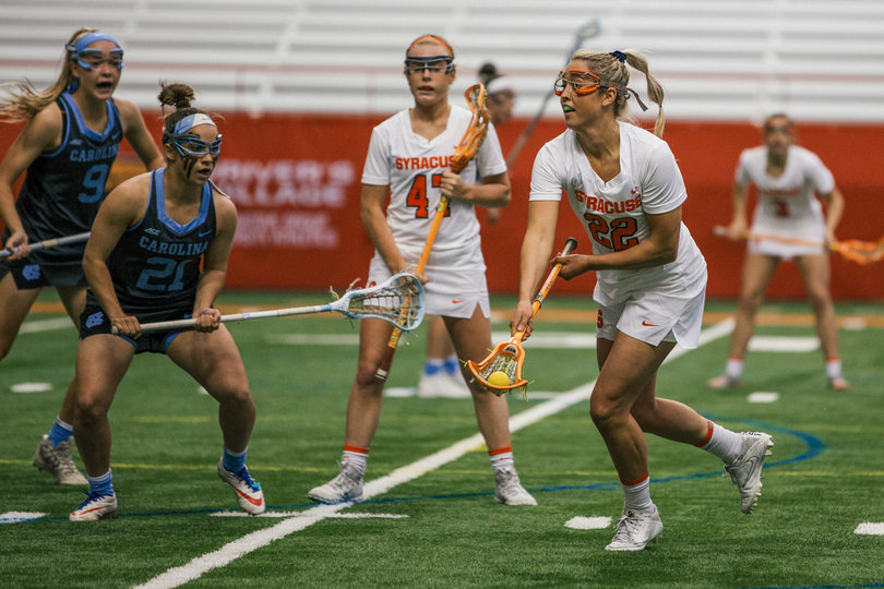 Syracuse's offense ran weave and pick plays on a number of occasions, never resulting in much of an opening.