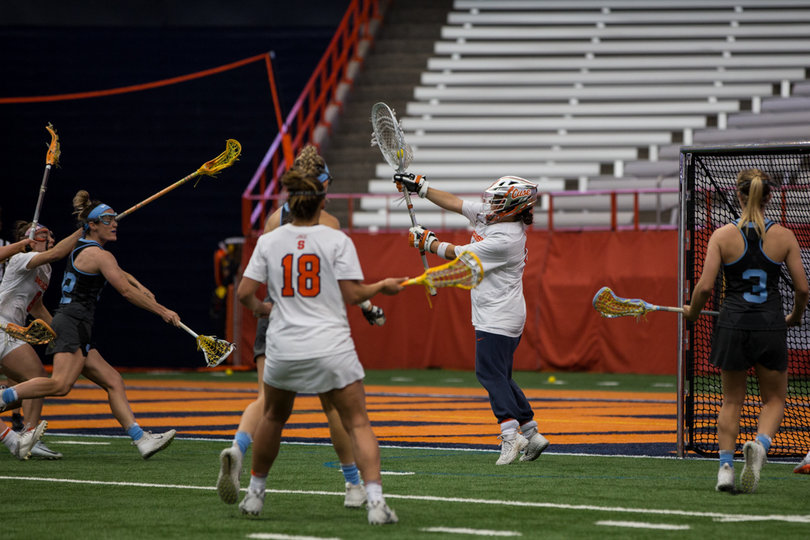 SU's goalies combined for just nine saves compared to 20 goals allowed.