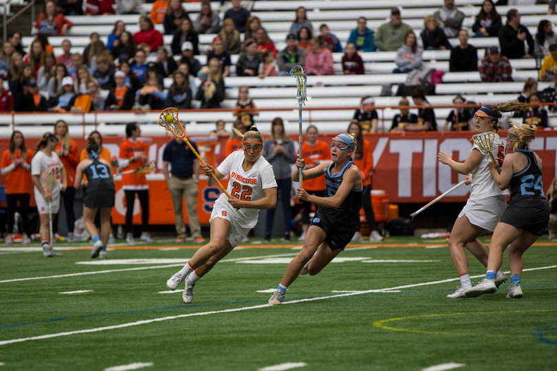 Taylor Gait attempted three shots for SU, getting one on goal.