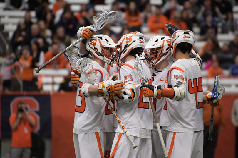 Syracuse scored the final four goals of the game. 