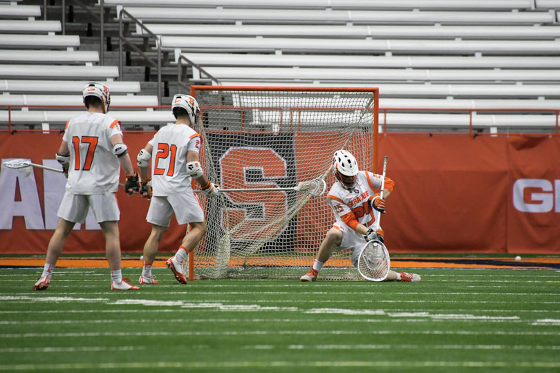 Syracuse's Dom Madonna saved seven shots. 