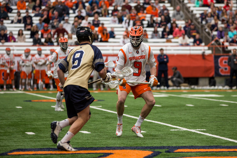 Peter Dearth has found his niche on the SU team as a wing player on faceoffs. 