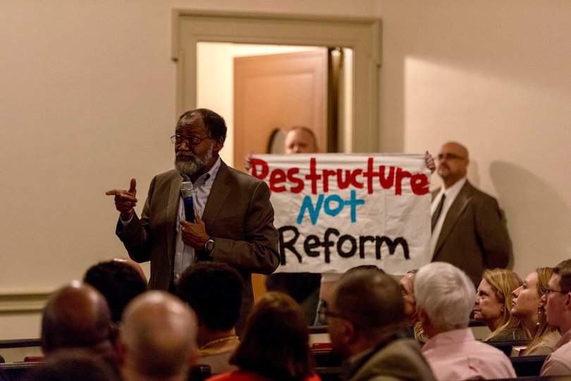 Members of the Syracuse University Board of Trustees attended the event.