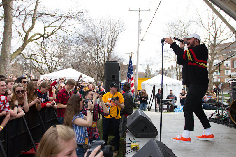 Quinn XCII was the headliner for Mayfest. Detroit-based Quinn XCII blends together elements of pop, electronic, hip-hop and soul in his music.

