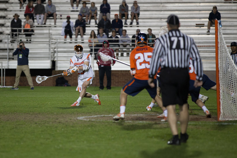 Syracuse scored a goal with 1:27 left to get within one but couldn't get the tying goal.