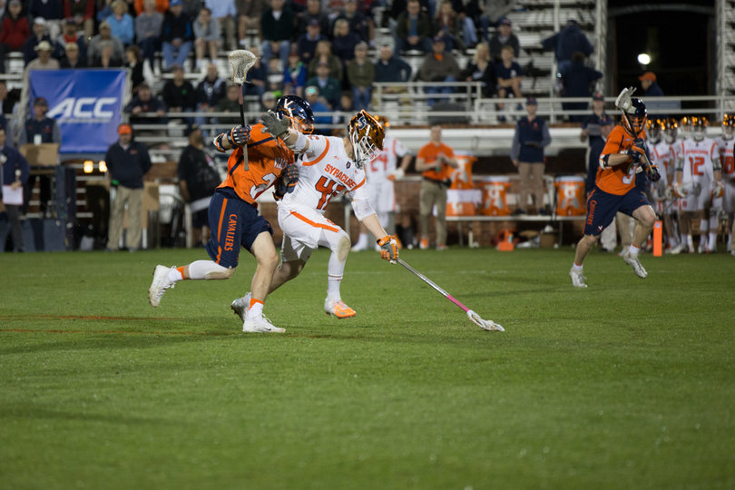 After losing the first quarter ground ball battle, Syracuse was even or ahead in the category the rest of the way.