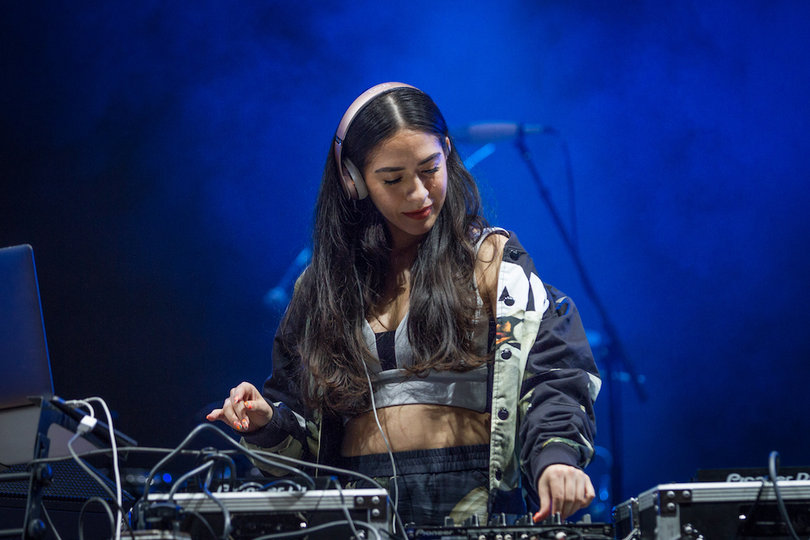 Orange Calderón is the host and DJ of her own live radio show.