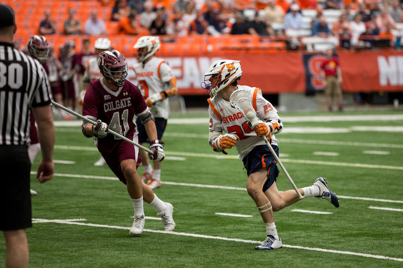 Stephen Rehfuss scooped two ground balls of his own in the game.