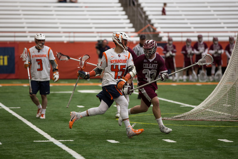 Brendan Bomberry led SU in scoring with four goals on just five shots.