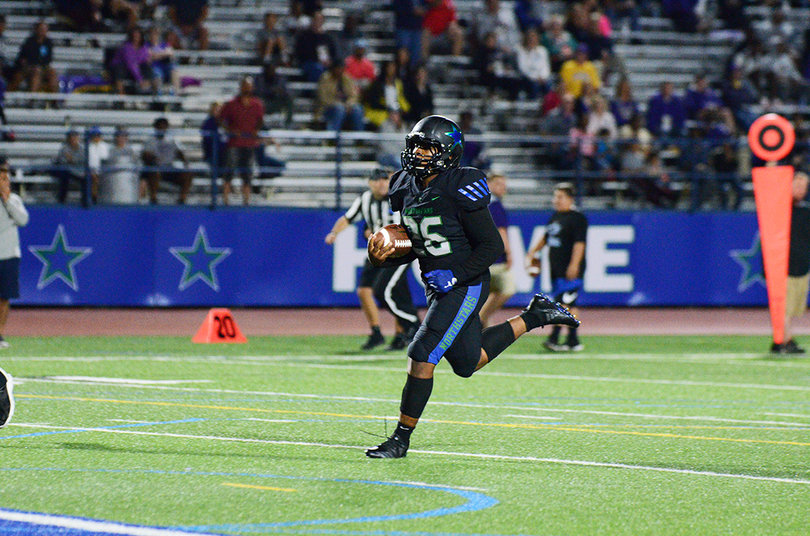 Daron Brown carried the ball seven times for 13 yards for C-NS.