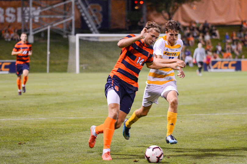 Petter Strangeland takes the ball.