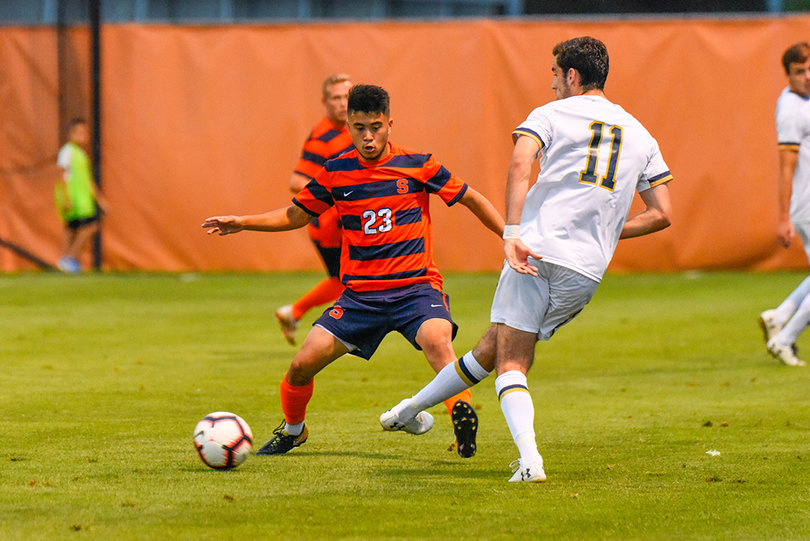 The Fighting Irish also allowed both Orange goals in the second half. 
