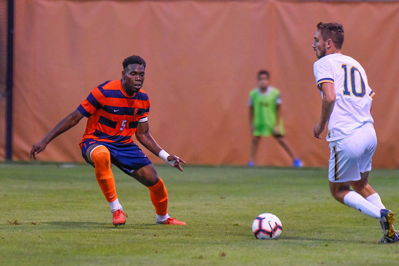 Syracuse allowed three goals in the second half to Notre Dame.