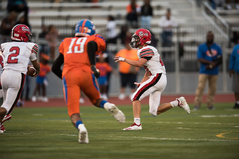 Nottingham blew up multiple handoff plays in the backfield.