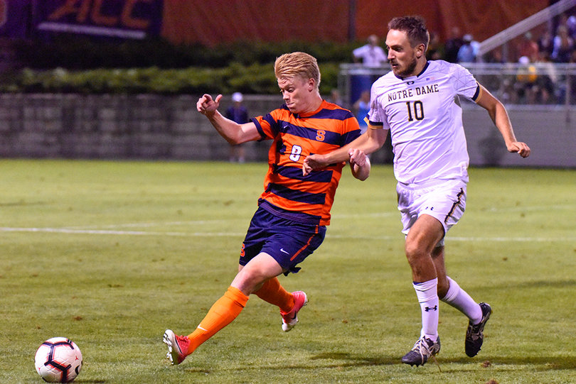Jonathan Hagman took two shots, one on target, in SU's loss.