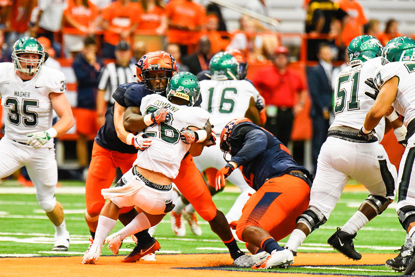 The Orange put intense pressure on Wagner's offense.
