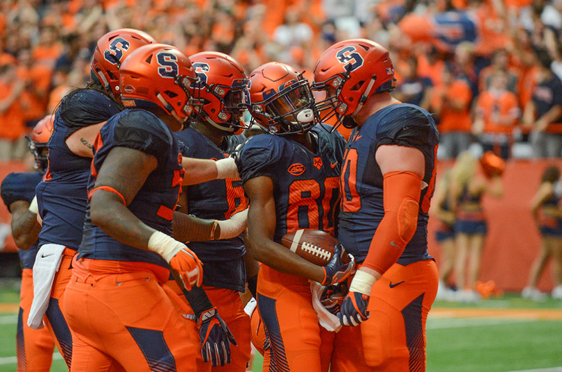 Seven different players scored for SU in the game.
