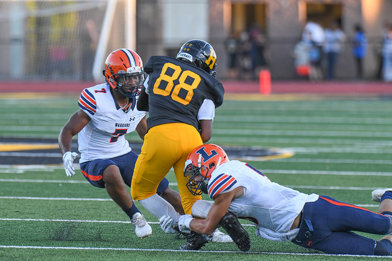 Craig Reeves hauled in two passes for the Black Knights.
