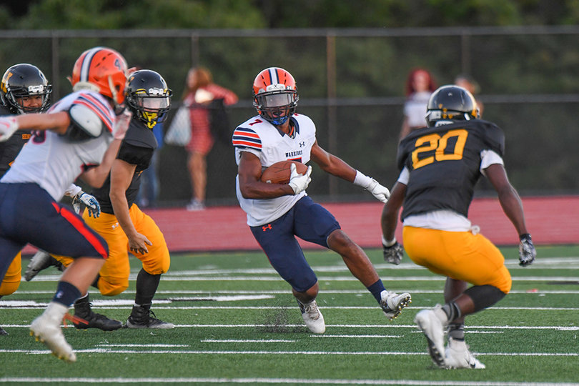 Darreon Nixon picked up eight carries for the Warriors, including a touchdown run. 