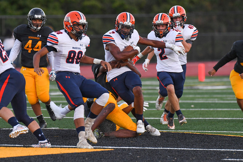 Nixon's first two carries came on jet sweep runs out of the wildcat formation. 