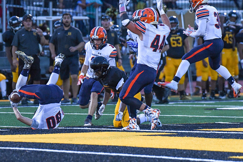 Valerino's interceptions both came in the first half.
