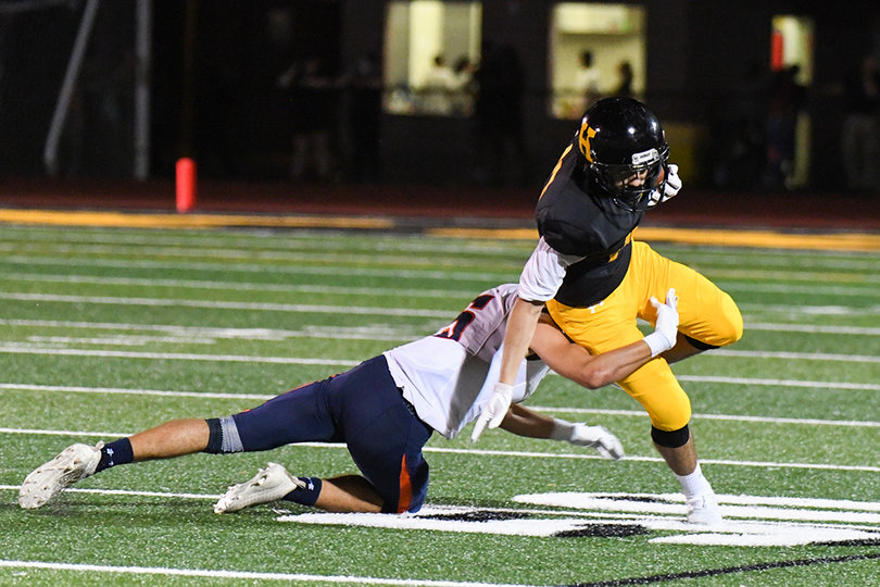 Henninger worked much of its passing offense through bubble screens to the perimeter. 