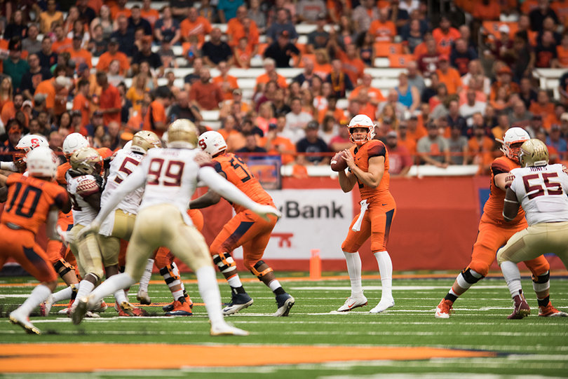 Dungey left the game due "blurred vision" Babers said. 