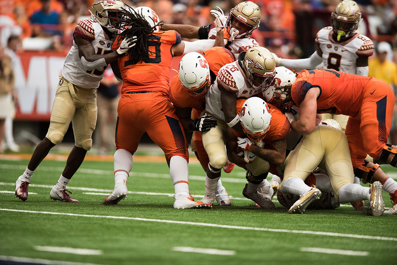 Syracuse allowed less than 70 yards rushing. 