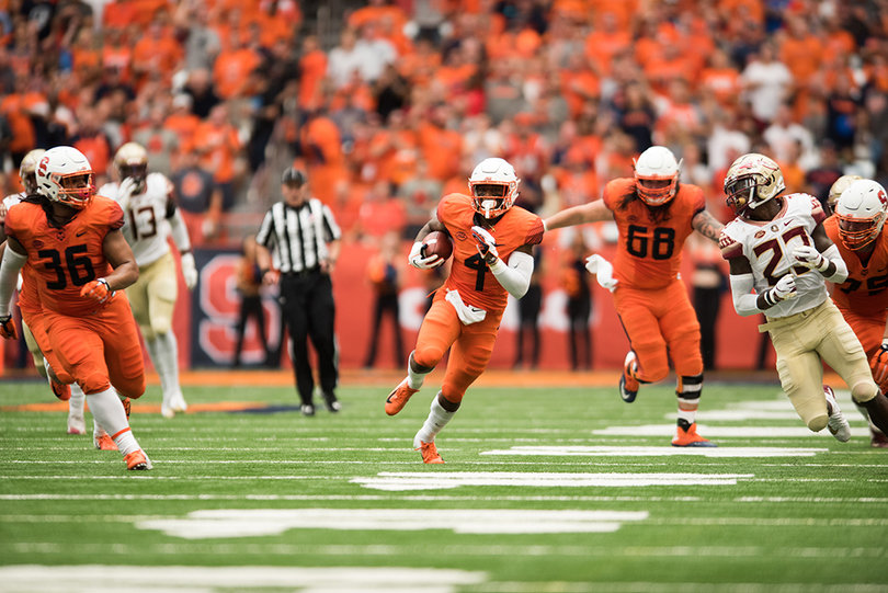 Dontae Strickland scored a touchdown and gained 36 yards on 13 attempts 