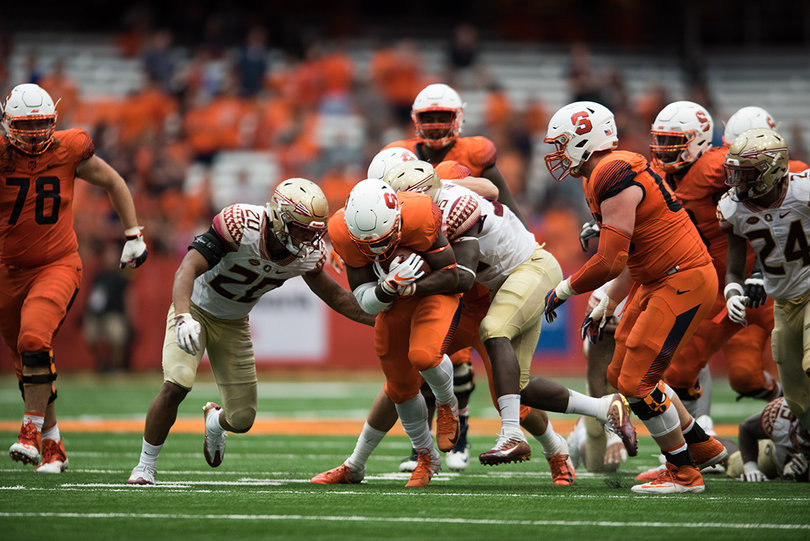 The seven points tied the least amount of points Syracuse has allowed in an ACC game. 