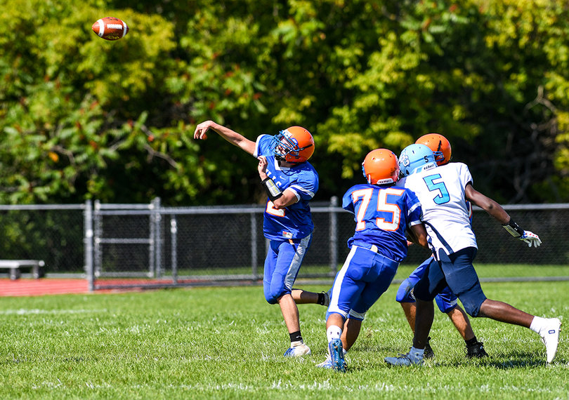 New York Mills quarterback Nick Fellone completed 5-of-18 passes in the loss.
