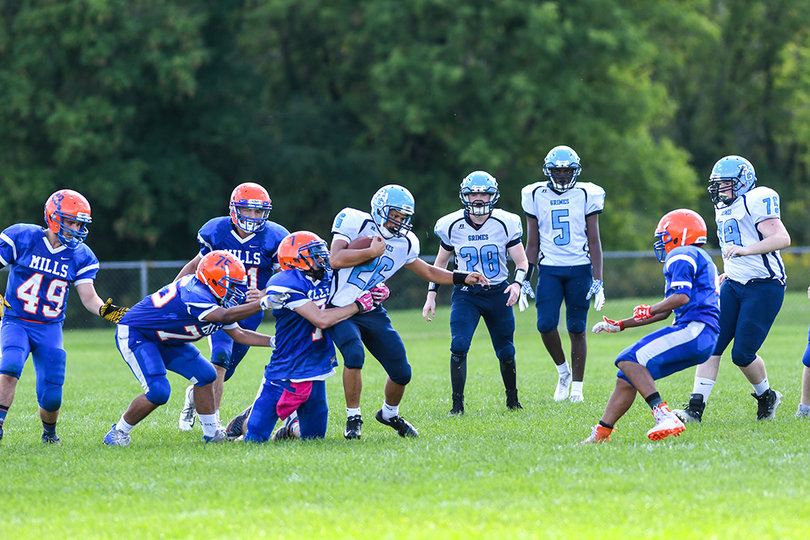 Wike battled through initial contact, often requiring multiple defenders to bring him down.