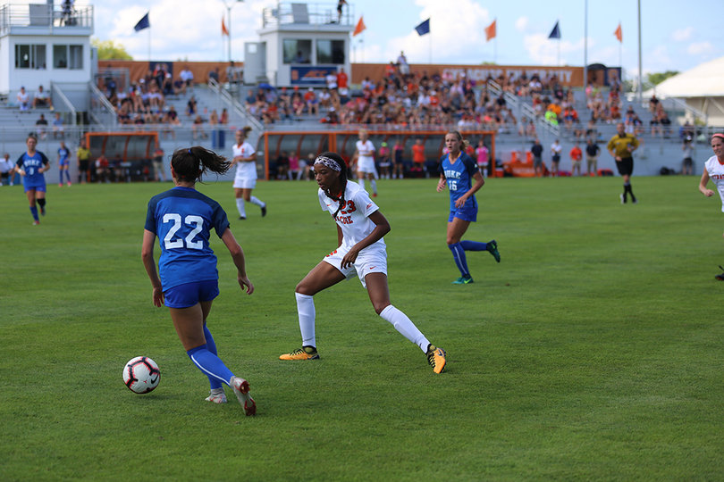 Delaney Graham assisted on one of the Blue Devils' four goals. 