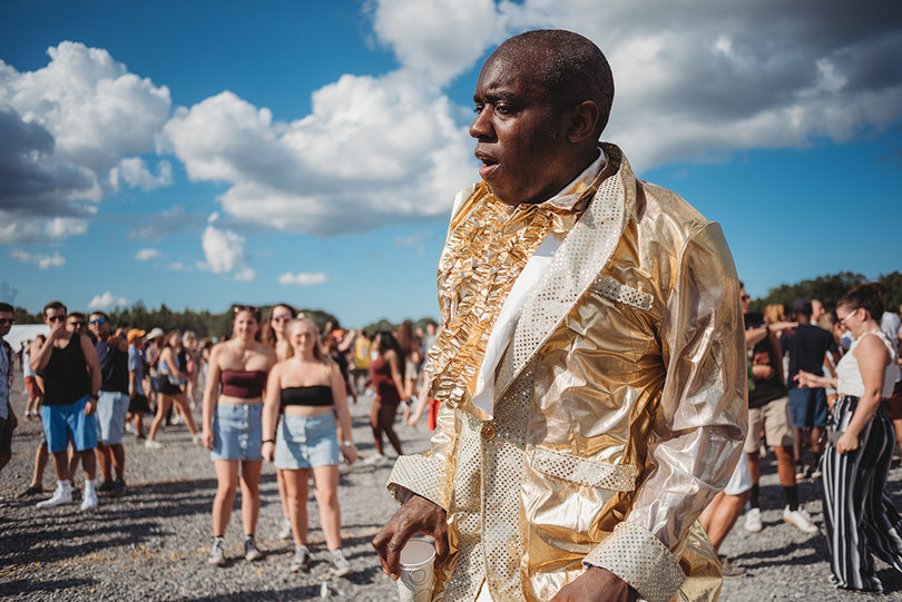 Temperatures exceeded 80 degrees Fahrenheit on the day of the event.