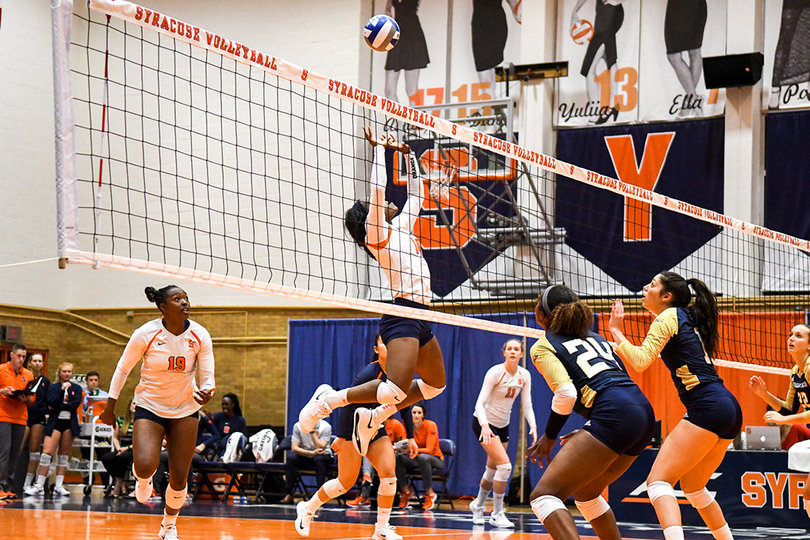 Jalissa Trotter finished the match with 31 assists for the Orange.