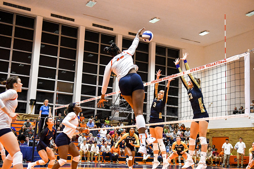 Ebangwese finished the match with a hitting percentage of .471.