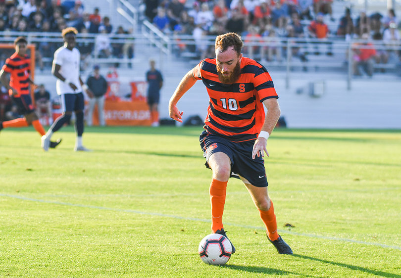 Hugo Delhommelle took two shots for Syracuse against the Cavaliers. 