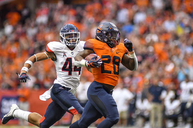 Jarveon Howard totaled 60 yards on the ground, including a long run of 52 yards. 