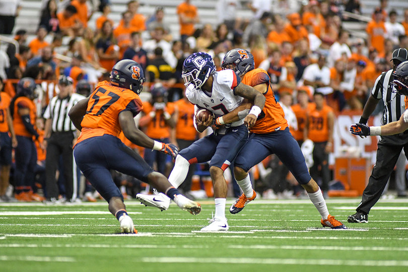 Syracuse had 10 tackles for loss in Saturday's win.