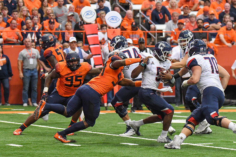 Robinson led a Syracuse defensive front that was in the UConn backfield all day.