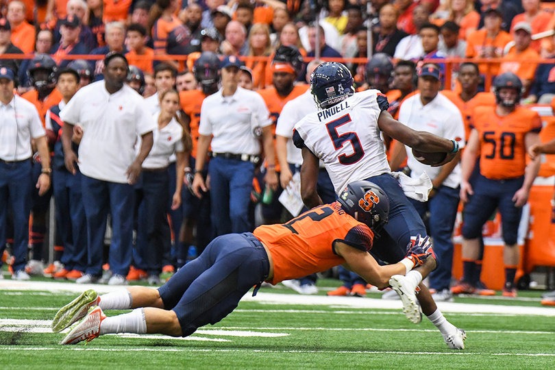 Pindell's 75-yard touchdown run served as UConn's first score of the game.